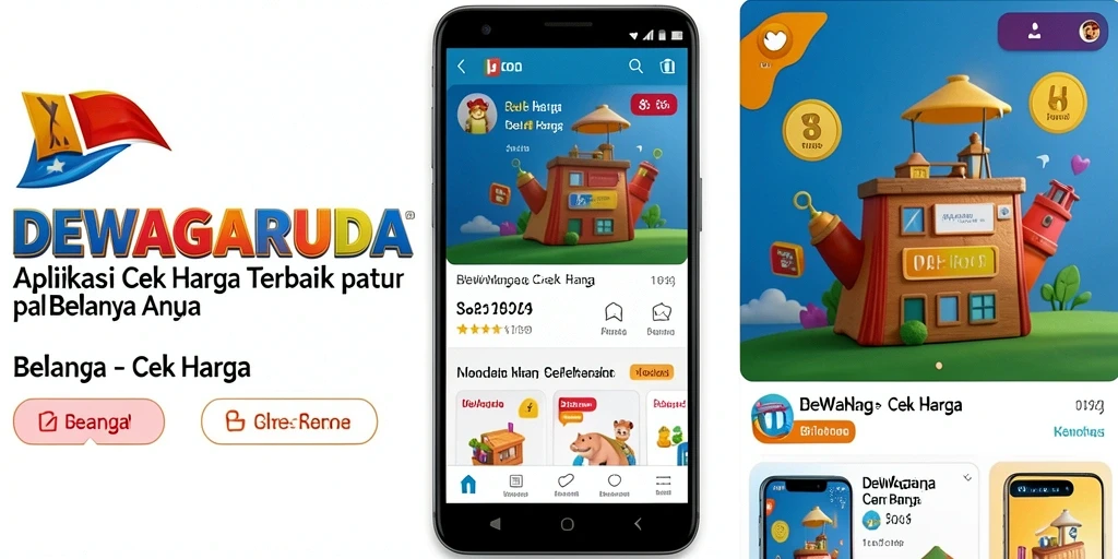Tampilan antarmuka DEWAGARUDA yang intuitif untuk Cek Harga.