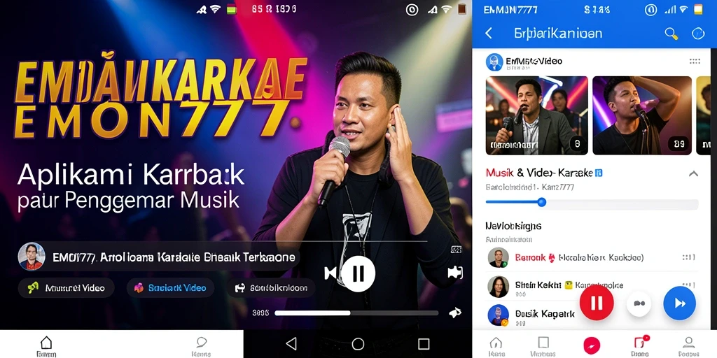 Antarmuka EMON777 yang intuitif untuk pengalaman Karaoke yang menyenangkan.