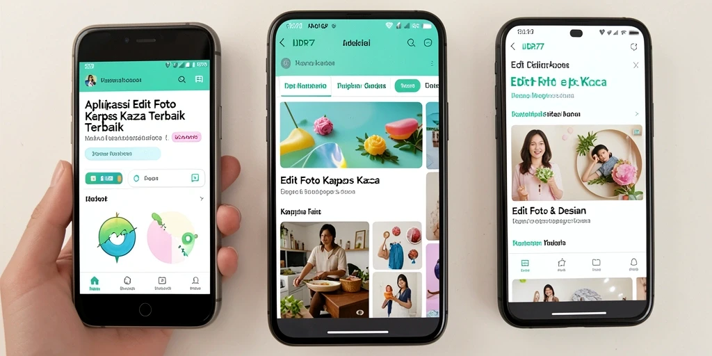 Screenshot antarmuka aplikasi IDR77 dengan fitur edit foto kertas kaca.