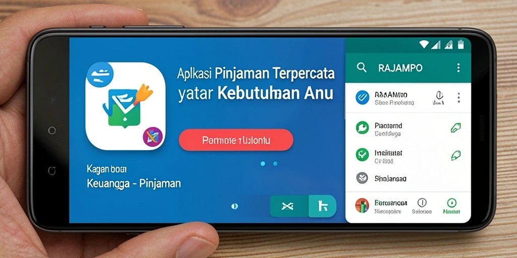Tampilan antarmuka pengguna RAJAMPO yang sederhana dan mudah dipahami.